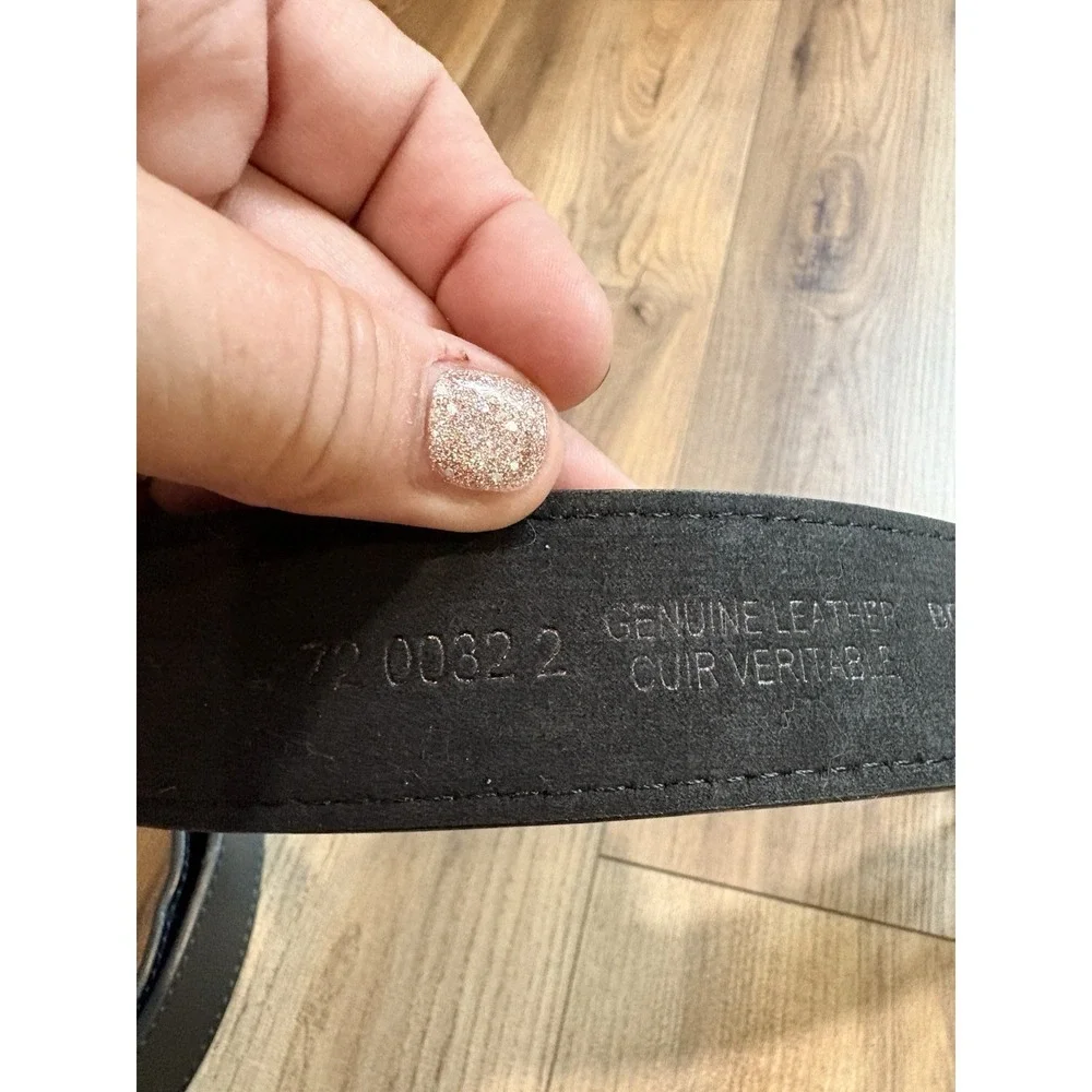 Boulder Creek Trading Co Leather Belt Black 66/68 Big Tall Men's XL